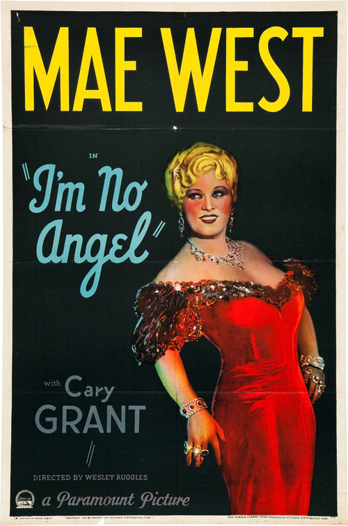 1933 I'm No Angel movie poster