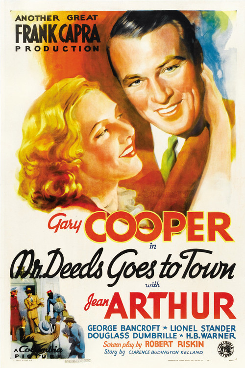 1936 Mr. Deeds Goes To Town movie poster