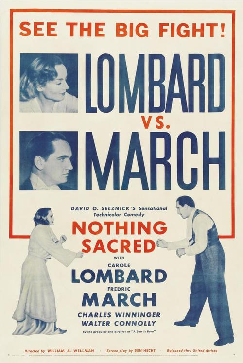 1937 Nothing Sacred movie poster