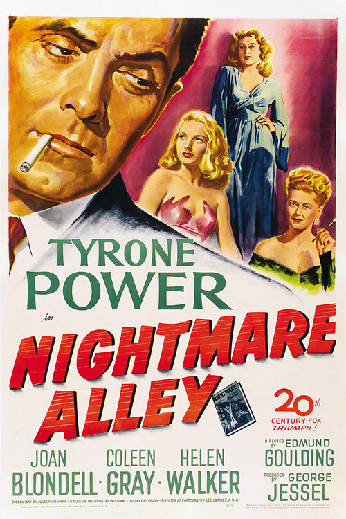 1947 Nightmare Alley movie poster