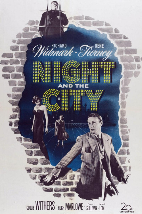 1950 Night and the City movie poster