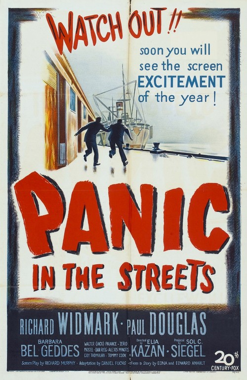 1950 Panic in the Streets movie poster