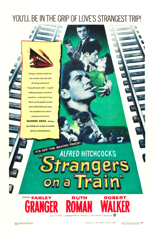 1951 Strangers on a Train movie poster