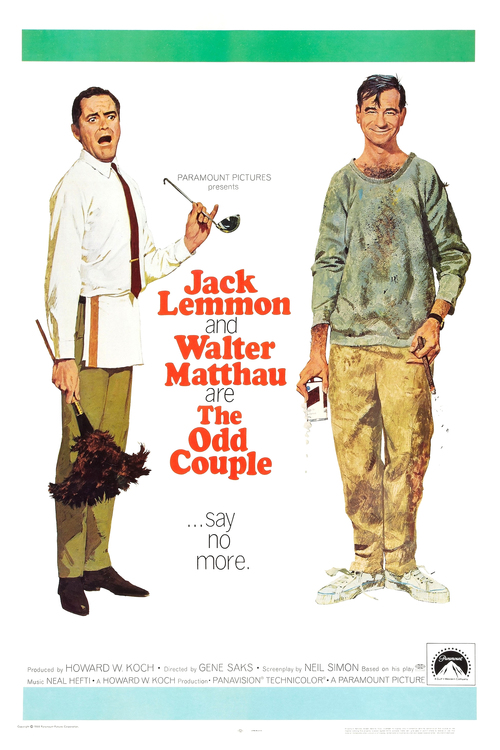 1968 The Odd Couple movie poster