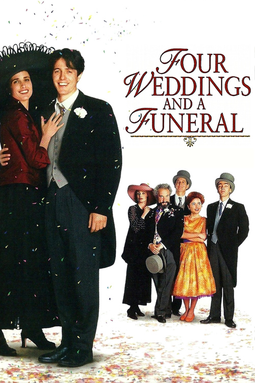1994 Four Weddings and a Funeral movie poster