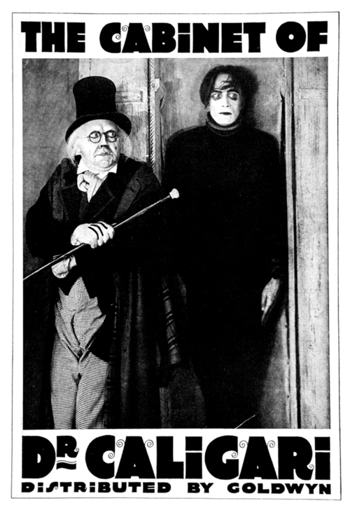 1920 The Cabinet of Dr. Caligari movie poster