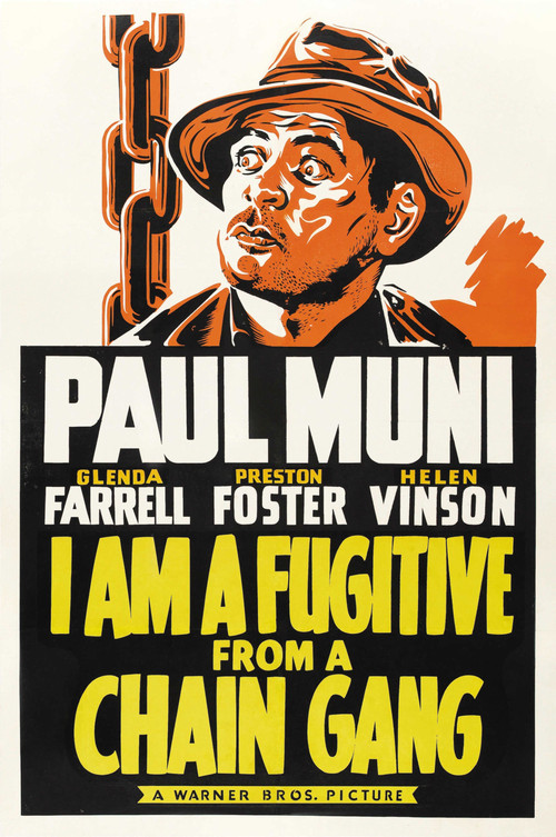 1932 I Am a Fugitive from a Chain Gang movie poster