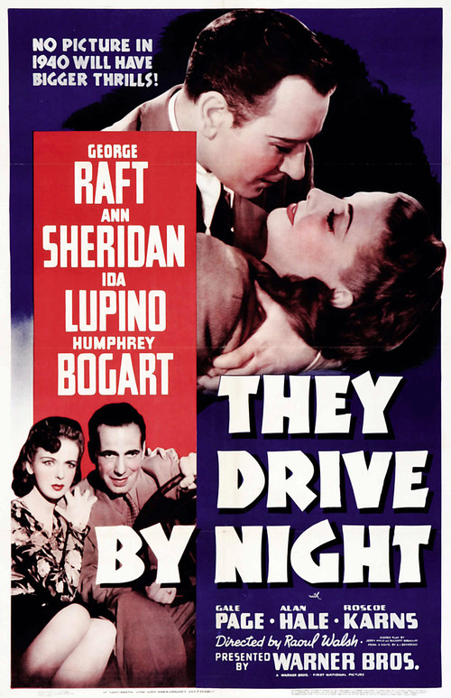 1940 They Drive By Night movie poster