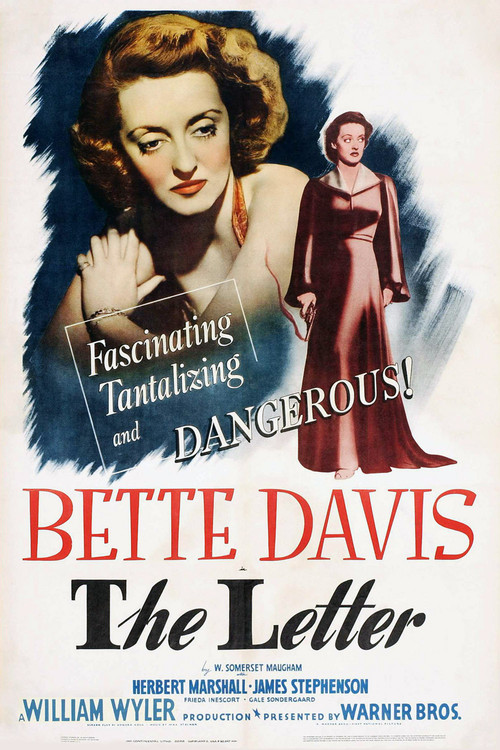 1940 The Letter movie poster