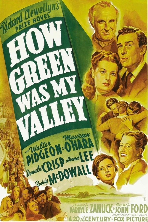1941 How Green Was My Valley movie poster