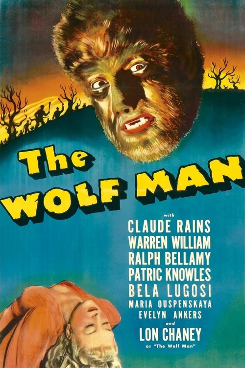 1941 The Wolf Man movie poster