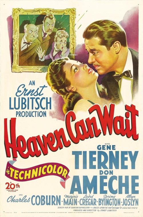 1943 Heaven Can Wait movie poster