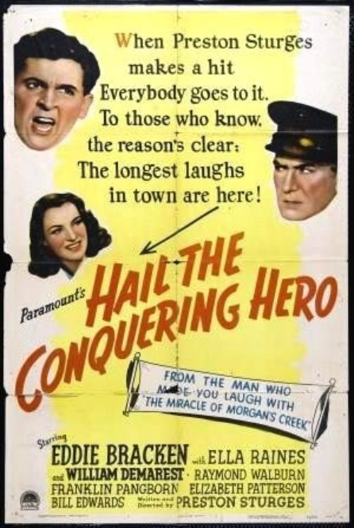 1944 Hail the Conquering Hero movie poster
