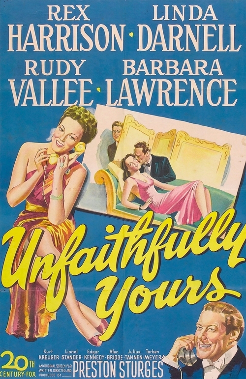 1948 Unfaithfully Yours movie poster