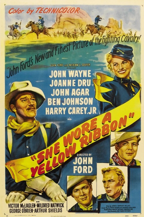 1949 She Wore a Yellow Ribbon movie poster