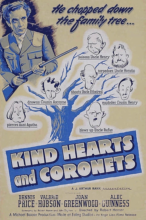 1949 Kind Hearts and Coronets movie poster