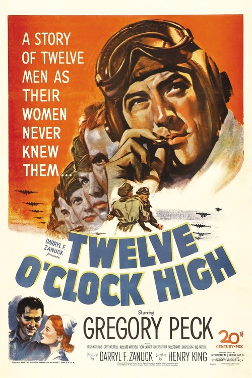 1949 Twelve O'Clock High movie poster
