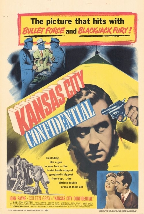 1952 Kansas City Confidential movie poster
