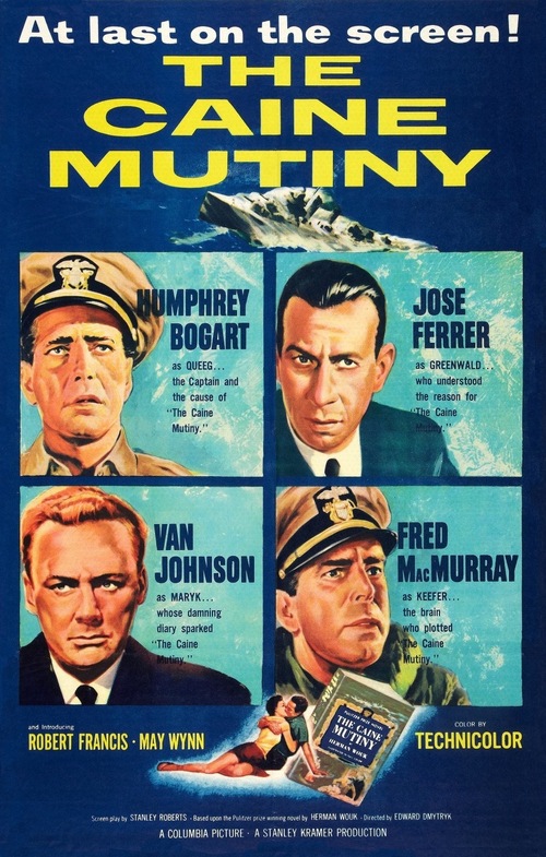 1954 The Caine Mutiny movie poster