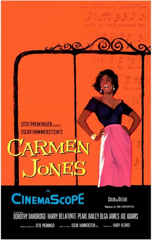 1954 Carmen Jones movie poster