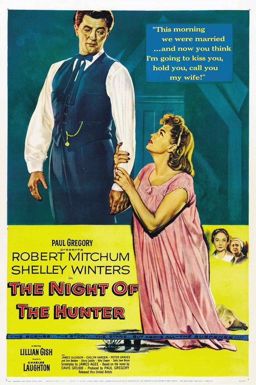 1955 The Night of the Hunter movie poster