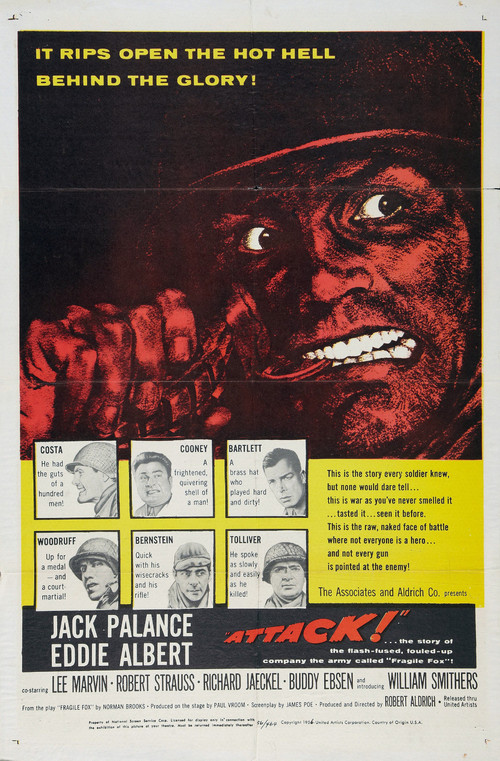 1956 Attack! movie poster