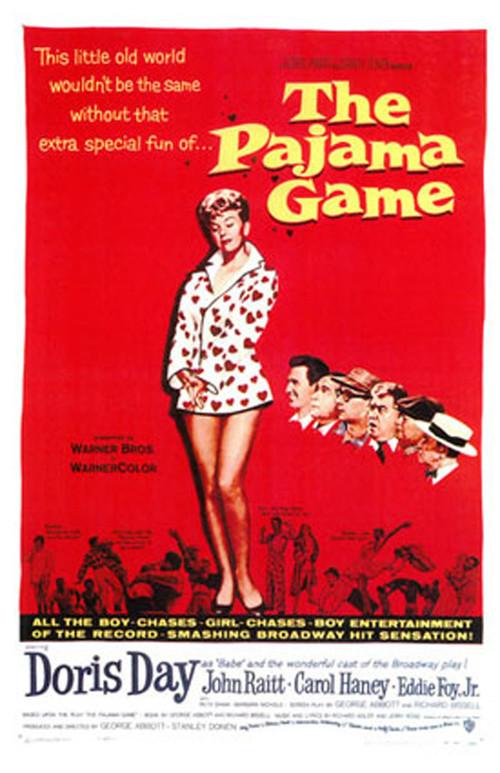 1957 The Pajama Game movie poster