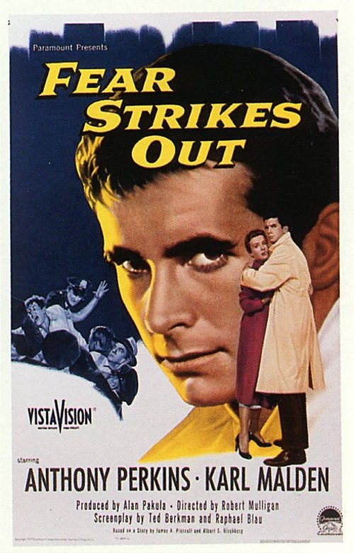 1957 Fear Strikes Out movie poster