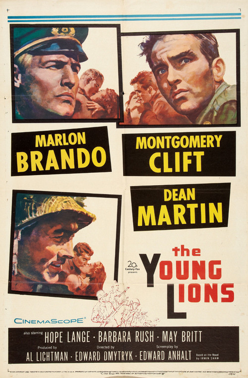 1958 The Young Lions movie poster