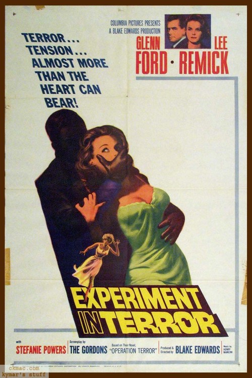 1962 Experiment in Terror movie poster