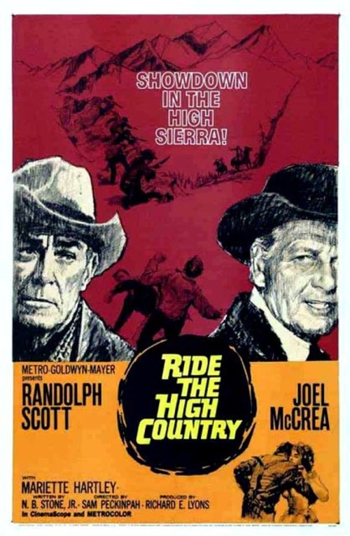 1962 Ride the High Country movie poster