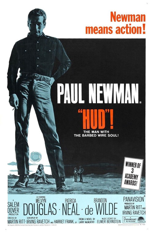 1963 Hud movie poster