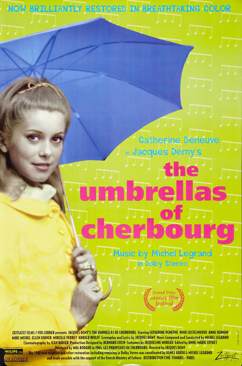 1964 The Umbrellas of Cherbourg movie poster