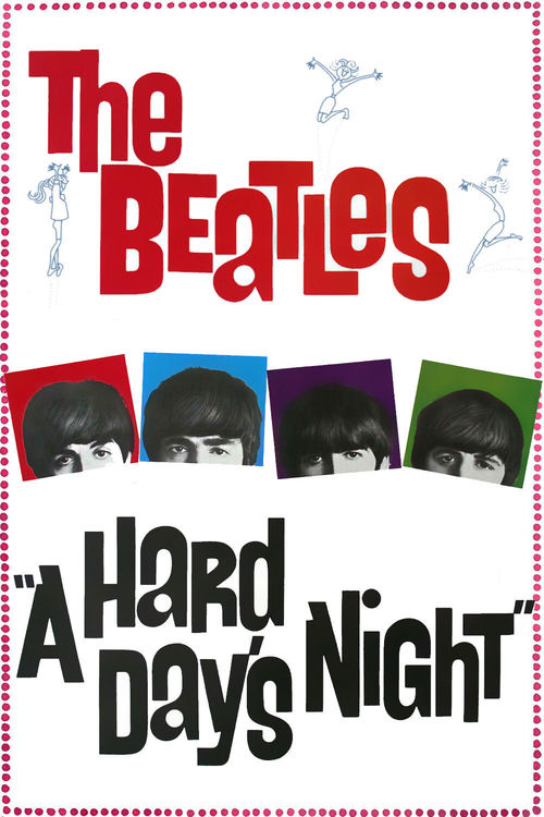 1964 A Hard Day's Night movie poster