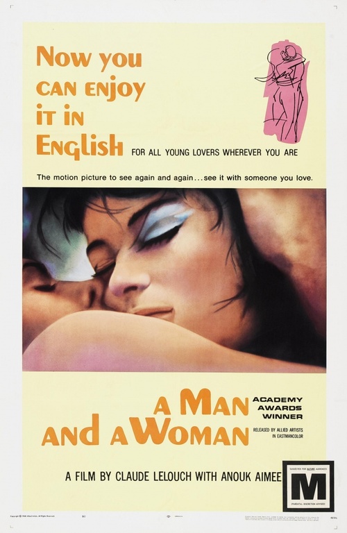 1966 A Man and a Woman movie poster