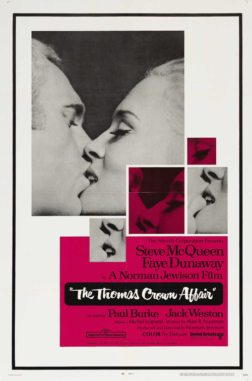 1968 The Thomas Crown Affair movie poster