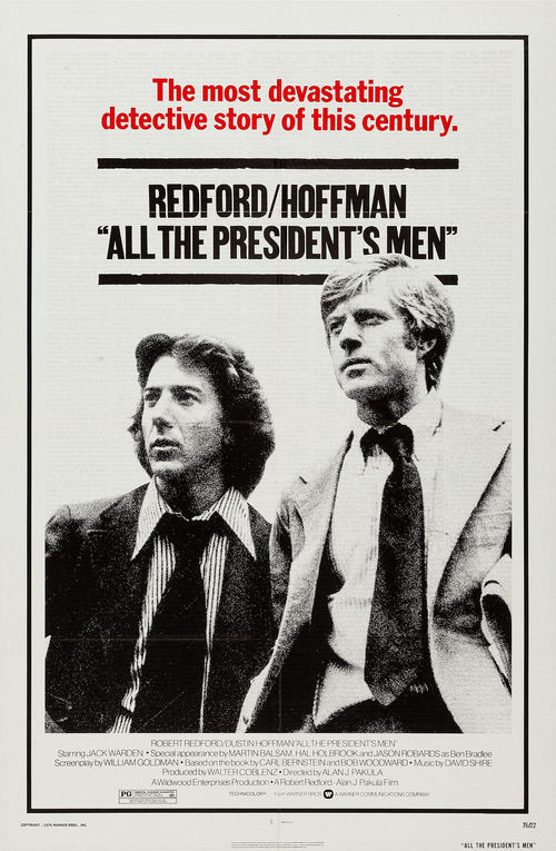 1976 All The President's Men movie poster