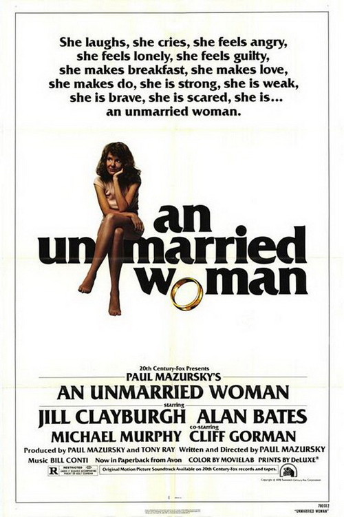 1978 An Unmarried Woman movie poster