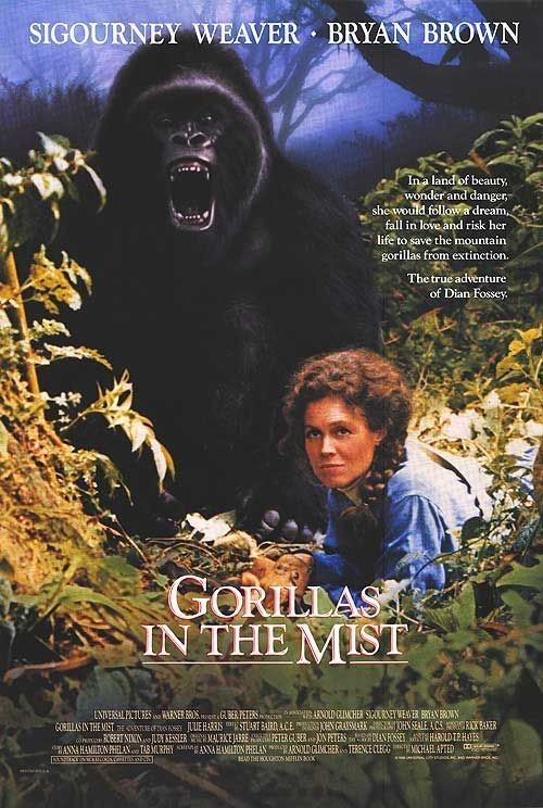 1988 Gorillas in the Mist movie poster