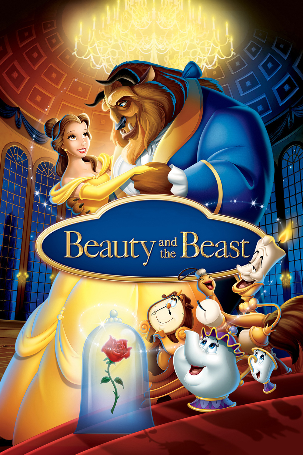 1991 Beauty and the Beast movie poster