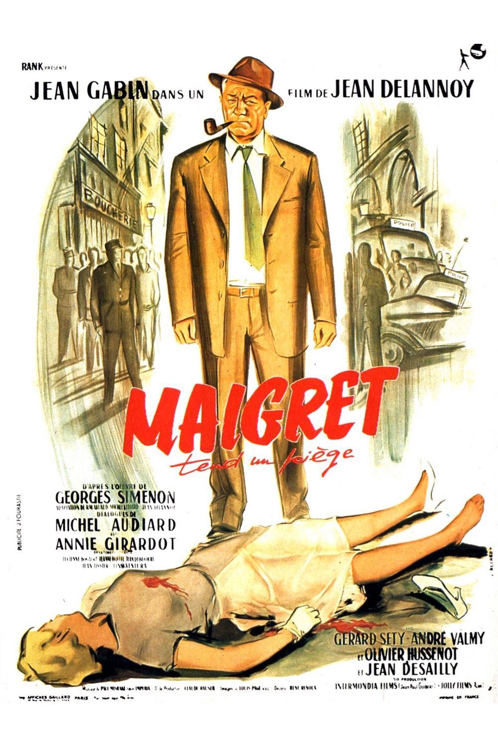 1958 Maigret Tend Un Piège movie poster